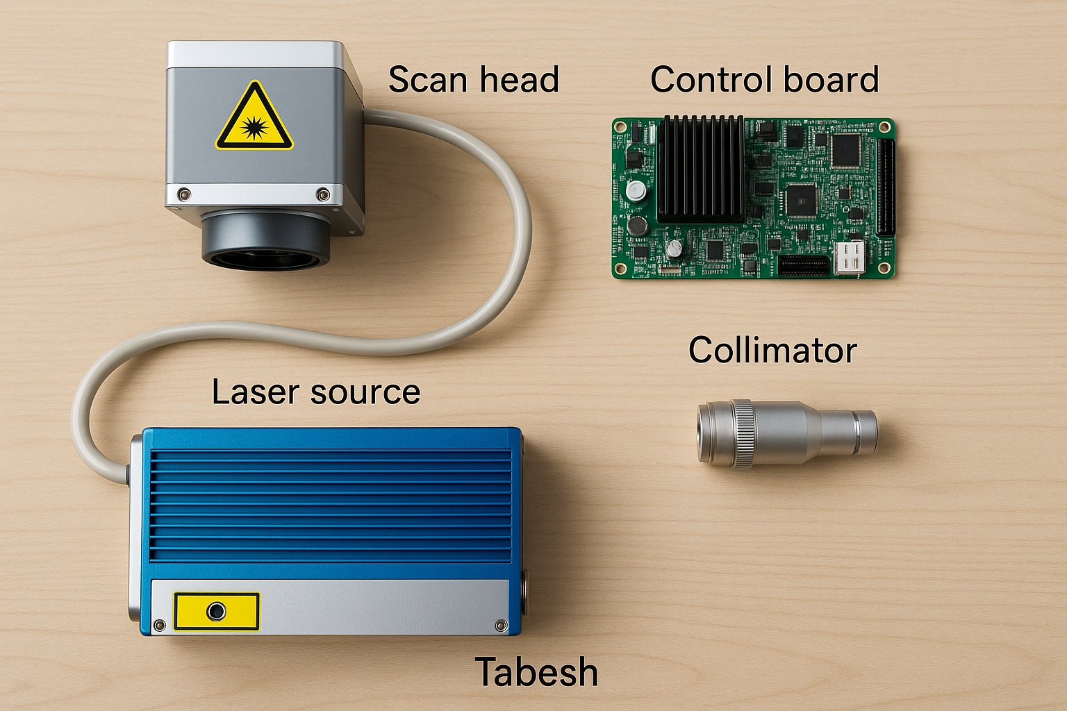 قطعات اصلی دستگاه حکاکی لیزری قطعات اصلی دستگاه حکاکی لیزری